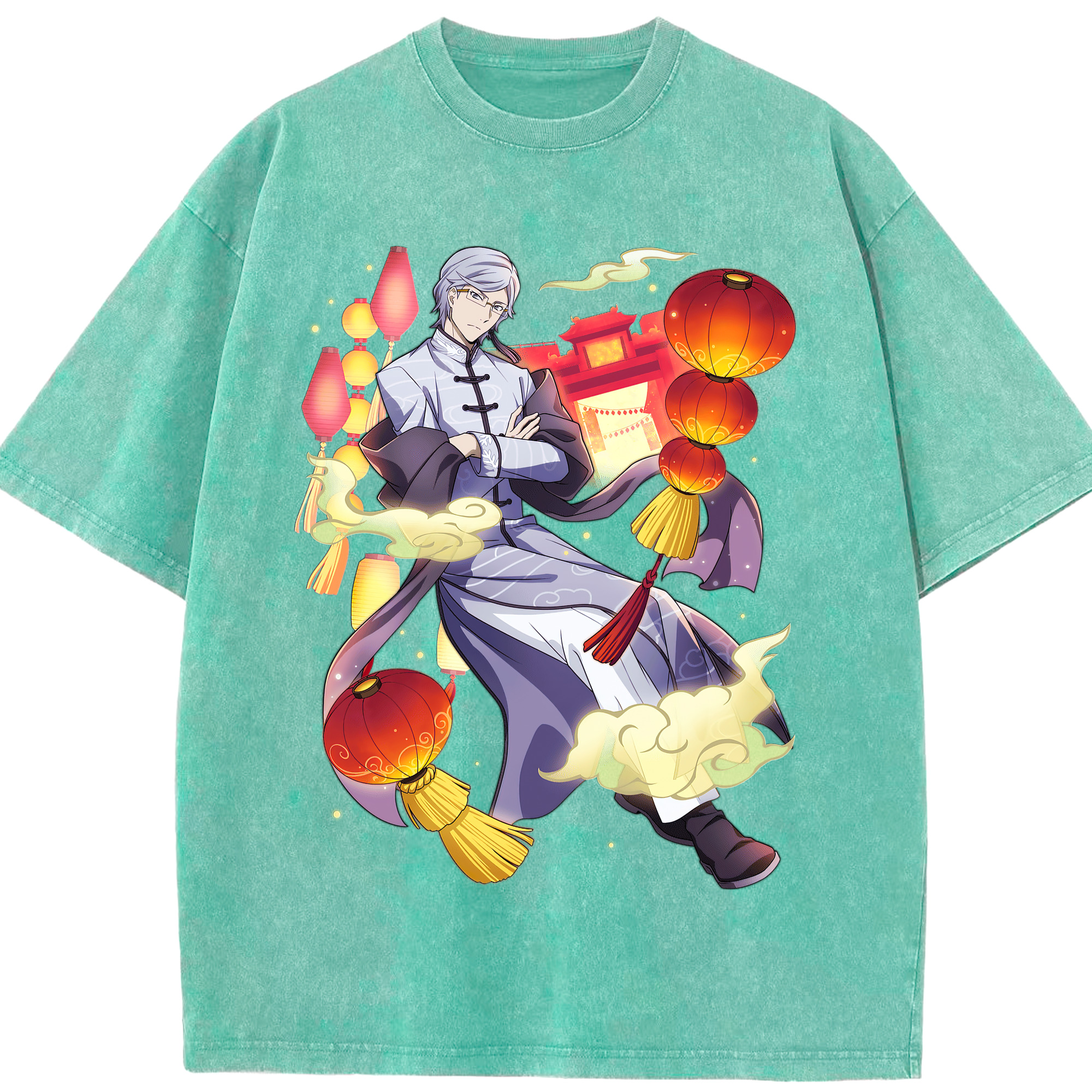 （画像用） 文豪ストレイドッグス Bungo Stray Dogs 綿100% ヴィンテージ風 半袖Tシャツ（フロントプリント）